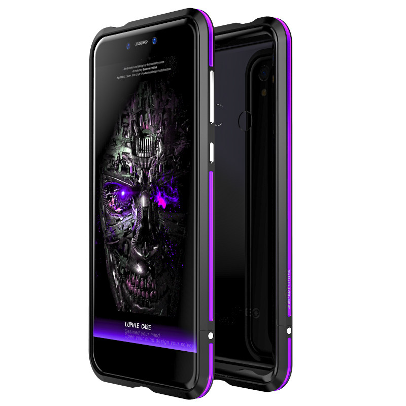 Luphie Bicolor Blade Sword Slim Light Aluminum Bumper Metal Shell Case for QIKU 360 N5S