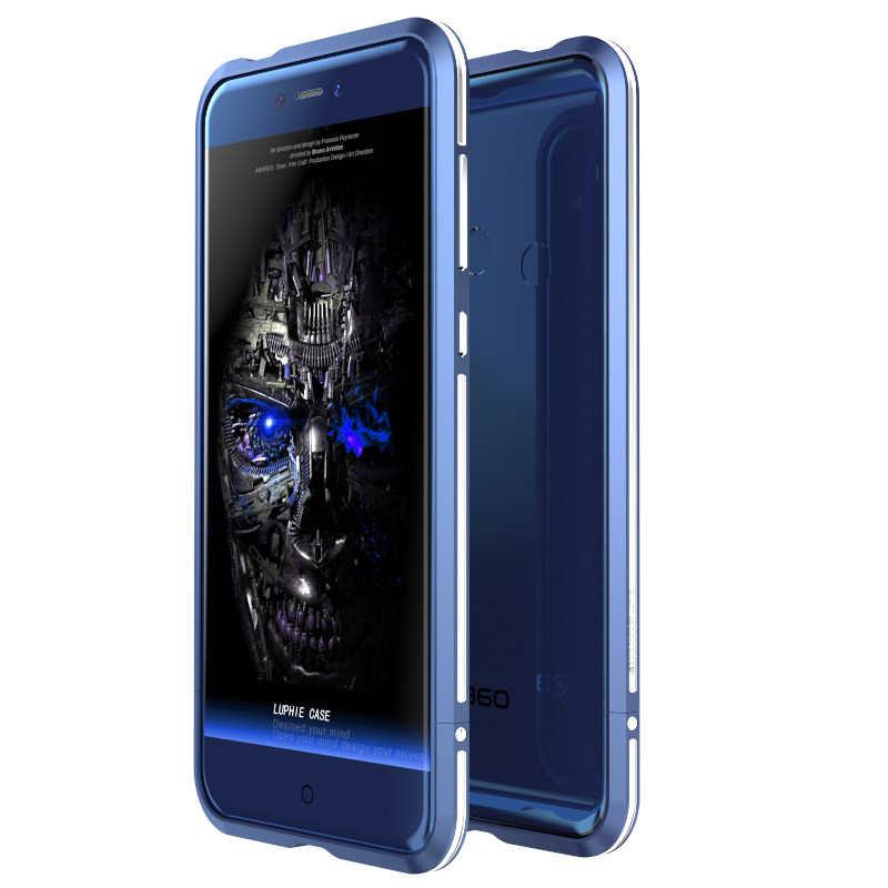 Luphie Bicolor Blade Sword Slim Light Aluminum Bumper Metal Shell Case for QIKU 360 N5S
