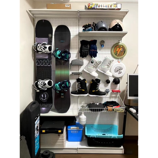 洞洞板装备墙徒步户外展示架落地爬山滑雪登山露营收纳置物架