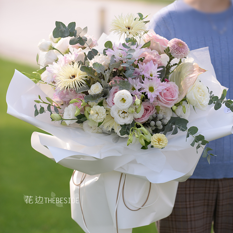 混搭自然风格生日礼物北京花束