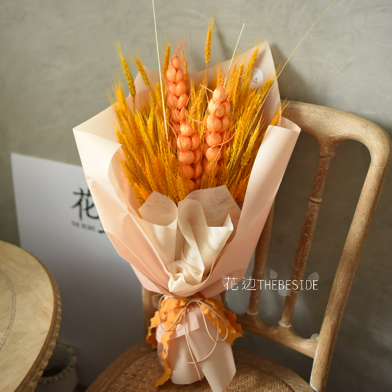 花边THEBESIDE 大麦花束 票房大卖麦穗干花花束 北京同城闪送