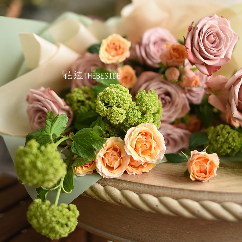 木绣球教师节生日花束