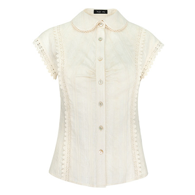 JUNGLEME娃娃领小飞袖衬衫