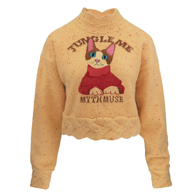 JUNGLEME高领立领毛衣