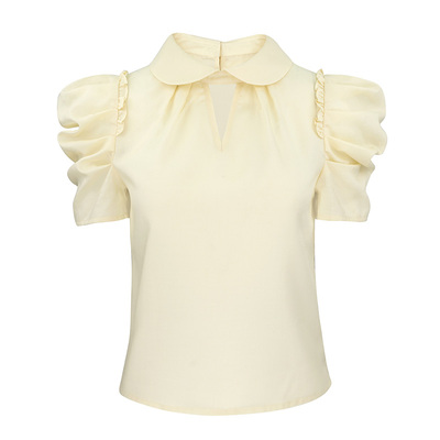 JUNGLEME娃娃领法式复古衬衫