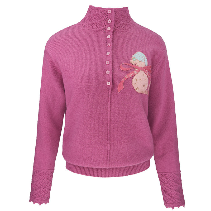 JUNGLE ME秋冬立领复古气质百搭毛衣女保暖树莓粉长袖[直播专享],女装/女士精品,毛衣,淘宝优惠券,粉丝福利购,淘宝优惠卷