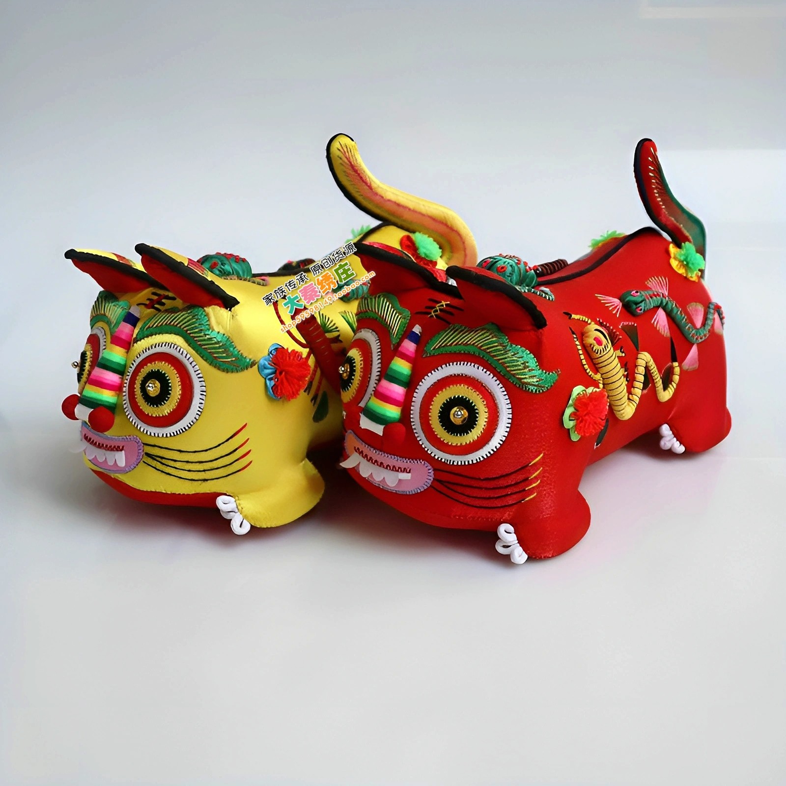 布老虎民间工艺品满月百天一满周岁宝宝生日礼物纪念拍照道具神器