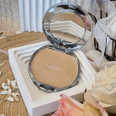 少量柔光丝缎粉饼LCE03自然色无粉扑裸盘正品