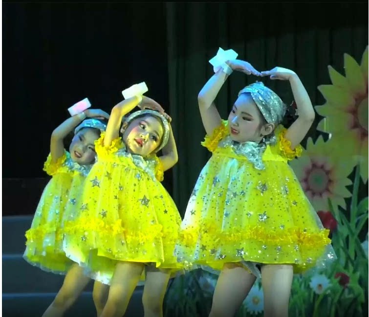 儿童六一演出服蓬蓬裙我们都是快乐的小星星幼儿园舞蹈可爱娃娃女
