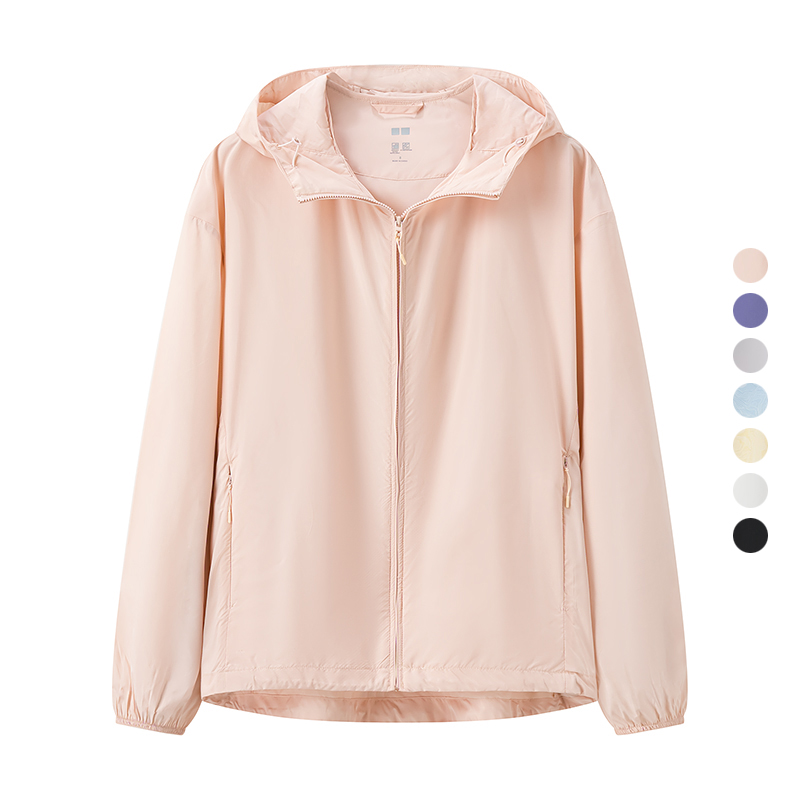 女装 2024夏季新款 便携式防紫外线连帽防晒衣外套 465466/467410