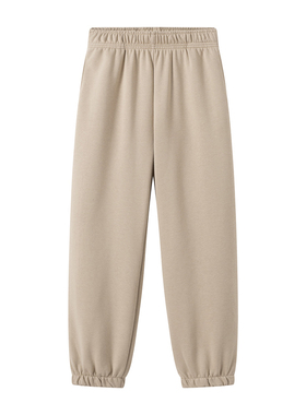 女装 2024春季新款 松紧腰直筒卫裤抽绳束脚裤休闲长裤 465782