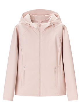 女装 冬季新款 防风防水登山服加绒收腰软壳冲锋衣外套 511232