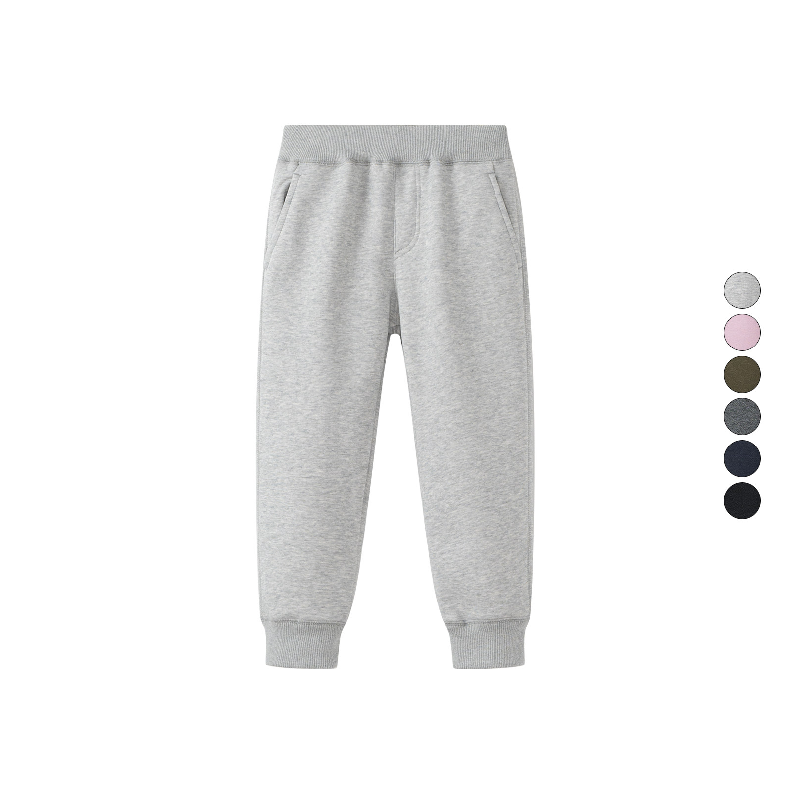 童装内里加绒保暖休闲裤