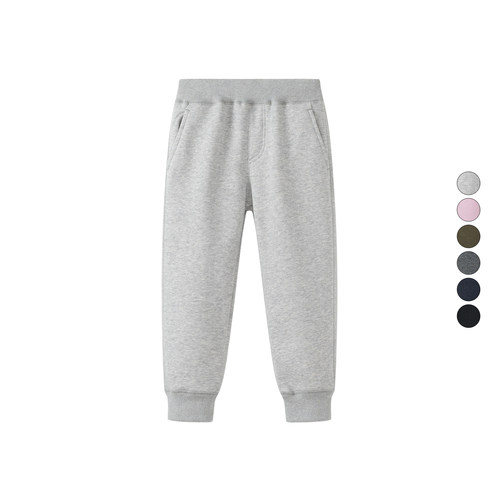 童装内里加绒保暖休闲裤