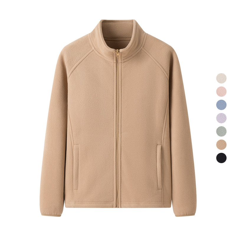 女装 24冬季新款 加厚双面摇粒绒立领夹克保暖抓绒衣外套 403852