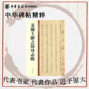 姜夔王献之保母志跋--中华碑帖精粹 中华书局