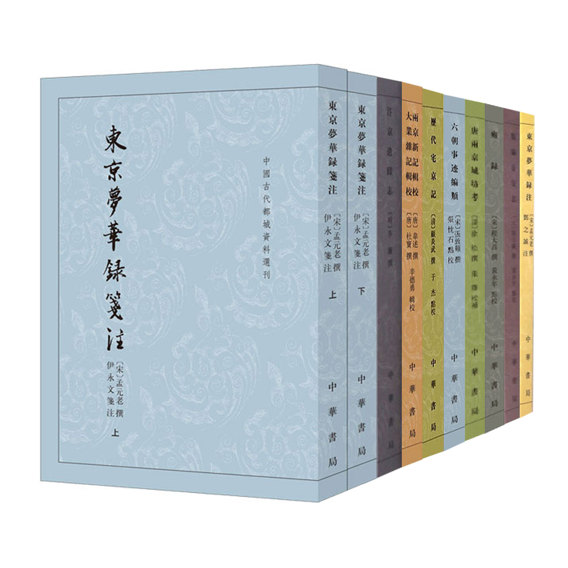 中国古代都城资料选刊9册汴京遗迹志东京梦华录注类编长安志历代宅京记两京新记辑校大业杂记辑校雍录东京梦华录笺注 - 实物图