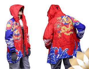 沃克森琦单板滑雪卫衣男套头雪服开衫防水保暖透气软壳冲锋衣女