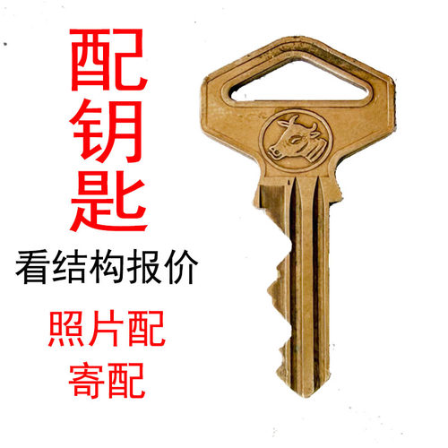 配钥匙牛头固力球形锁一字老式木门铁门上海求精防盗门钥匙