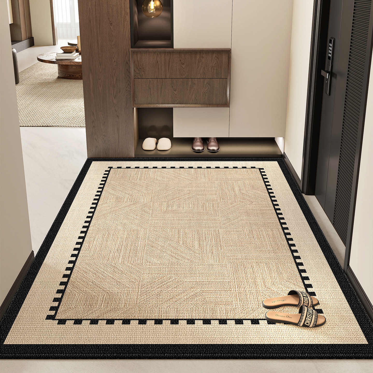 法国北欧风比利时绒tpr底地毯门垫防滑客厅高级入户玄关可擦洗垫,居家布艺,入户地垫,淘宝优惠券,粉丝福利购,淘宝优惠卷