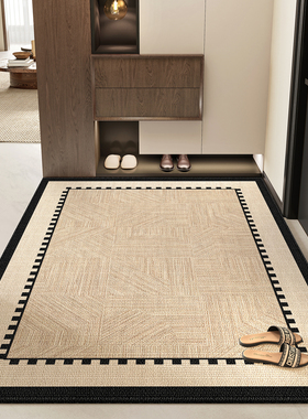 法国北欧风比利时绒tpr底地毯门垫防滑客厅高级入户玄关可擦洗垫