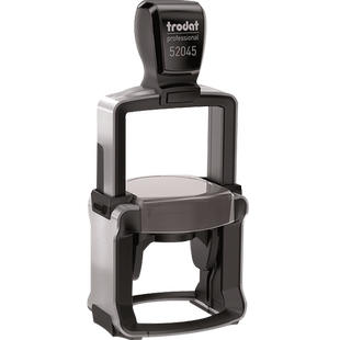 trodat卓达52045不锈钢拉丝金属框架回墨印章原子章动自动印章回墨印章翻斗印合格章耐用轻便支持连续盖印