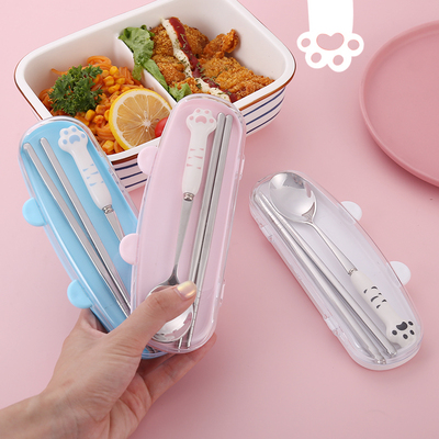 便携餐具盒套装卡通可爱