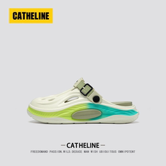 [潮流配色]美国CATheline涉水洞洞鞋男款夏季外穿厚底踩屎感拖鞋