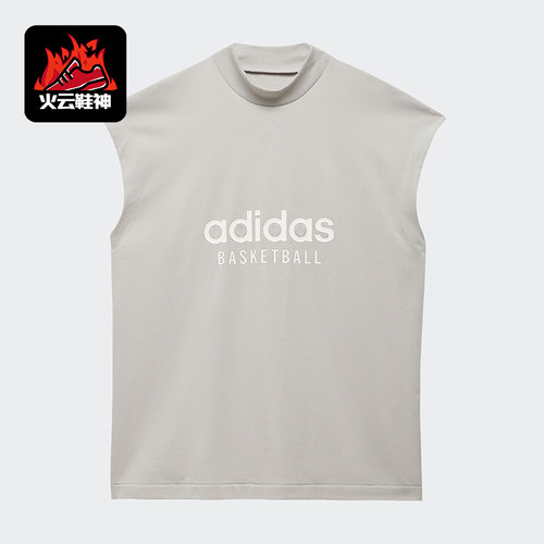 Adidas/阿迪达斯正品三叶草男女印花透气运动无袖T恤IA3445
