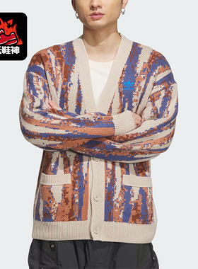 Adidas/阿迪达斯正品三叶草男女时尚经典针织运动外套IX7818