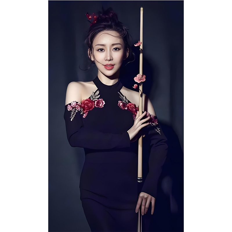 潘晓婷高清大海报定制墙贴写真相纸挂画无框画台球斯诺克九球图18