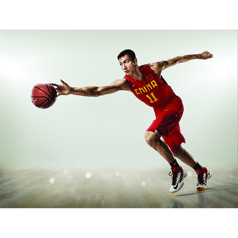 易建联高清海报定做CBA墙贴NBA体育相纸无框画写真篮球挂画相框7