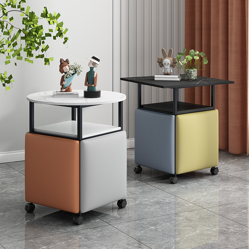 魔方凳子家用创意茶几客厅小户型阳台餐桌板凳多功能组合收纳椅子