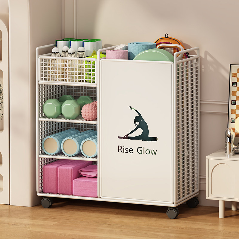 瑜伽垫收纳筐家用运动工具球类整理架泡沫轴哑铃架健身器材收纳架,收纳整理,运动器材收纳用具,淘宝优惠券,粉丝福利购,淘宝优惠卷