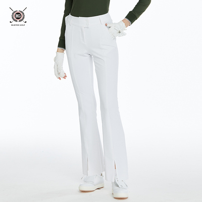 BG秋冬高尔夫服装女士高腰长裤速干运动百搭厚款开叉直筒裤子新品