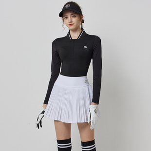 新款高尔夫女装服装女冰丝长袖春夏修身显瘦运动衣女golf高端套装