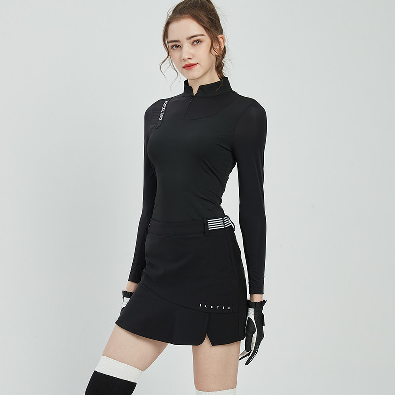 高尔夫女装服装女上衣服女长袖运动修身防晒短裙高端透气golf套装
