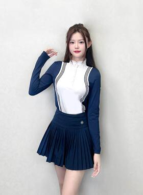 BG高尔夫女装球服装女上衣长袖修身运动球衣服女golf运动服高端