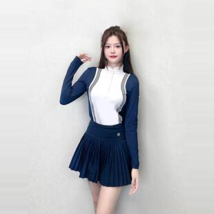 BG高尔夫女装 女上衣长袖 修身 运动球衣服女golf运动服高端 球服装