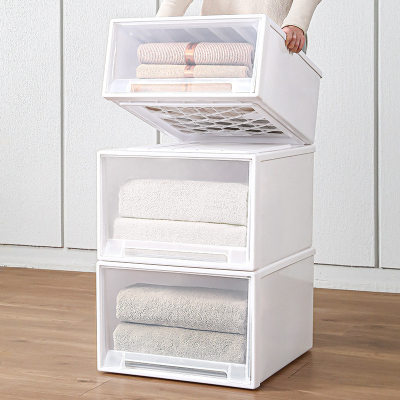 Transparent stackable drawer storage box可叠加抽屉式收纳盒