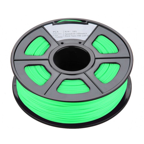 New 1.75mm Glow in the Dark PLA 3D Printer Filament - 1kg
