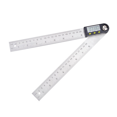 Stainless steel woodworking ruler angle measuring instrument
