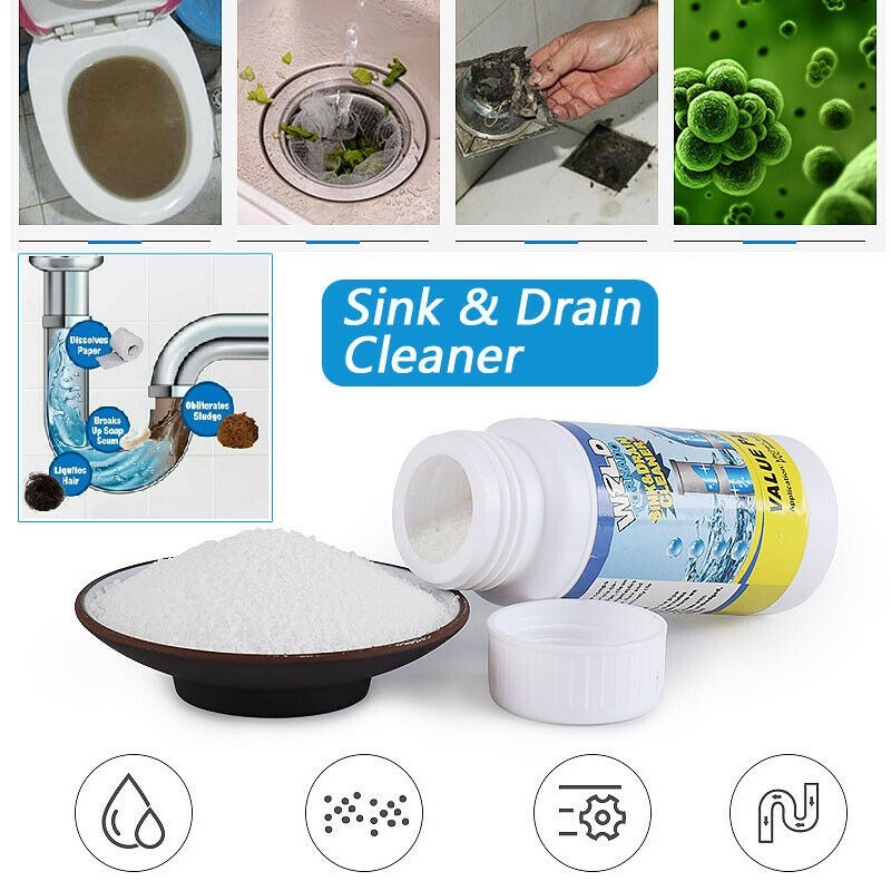 Kitchen Pipe Dredging Cleaner Pipe Powder Sink Drain Bottle