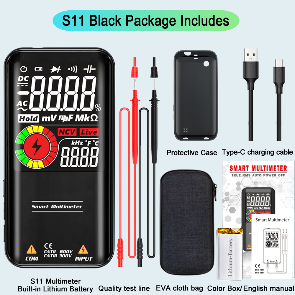 Multi meter intelligent charging, automatic range万用表