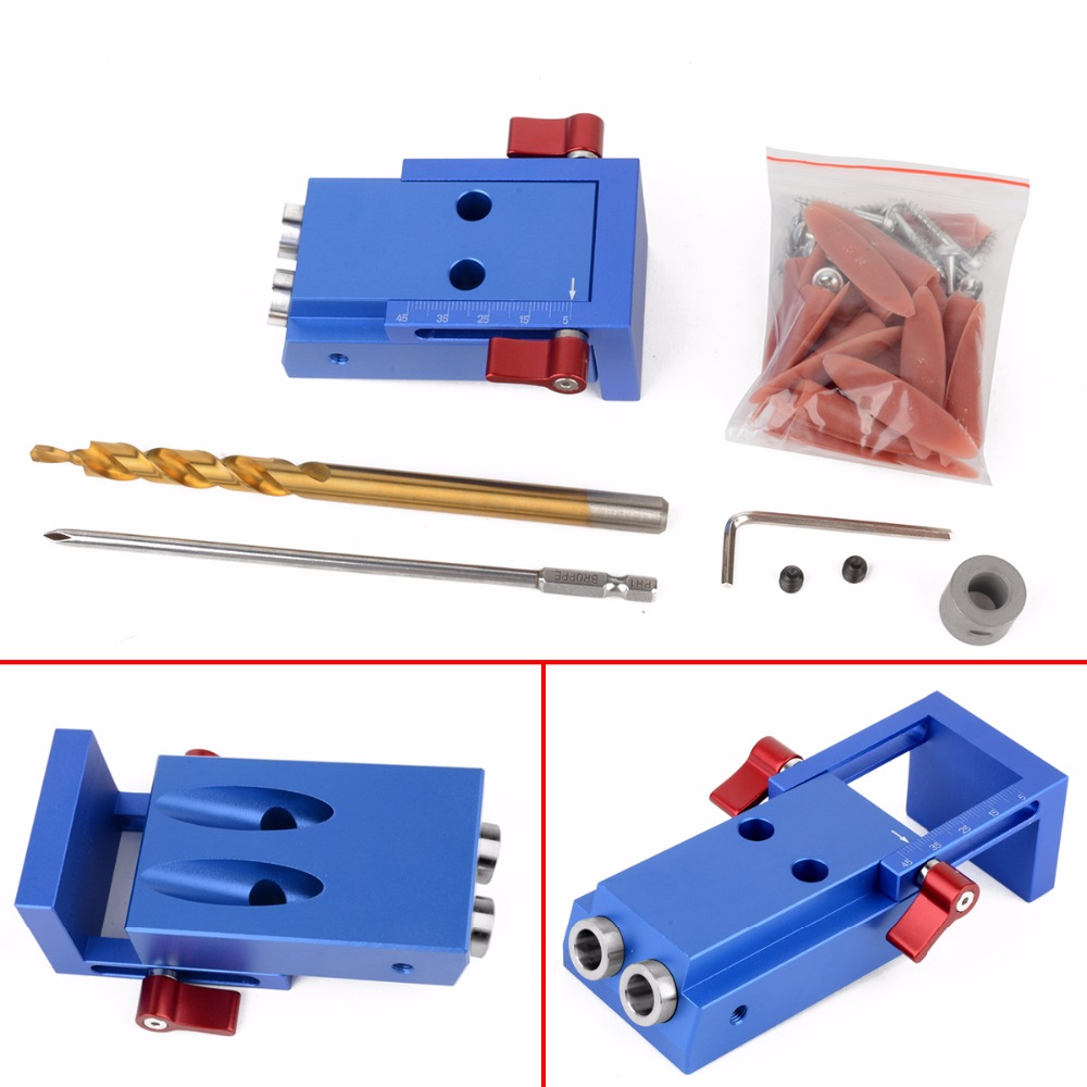 2024 new Pocket Hole Drill Dowel Jig with Step Drilling