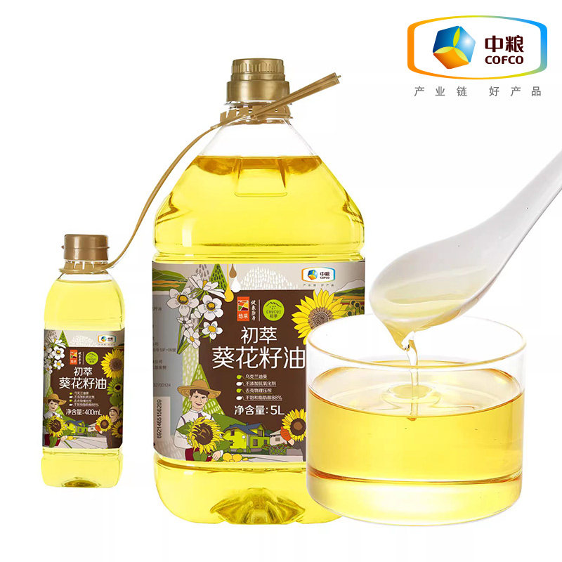 中粮初萃食用油一级葵花籽油加送物理压榨清淡健康家用春节年货囤,粮油调味/速食/干货/烘焙,葵花籽油,淘宝优惠券,粉丝福利购,淘宝优惠卷