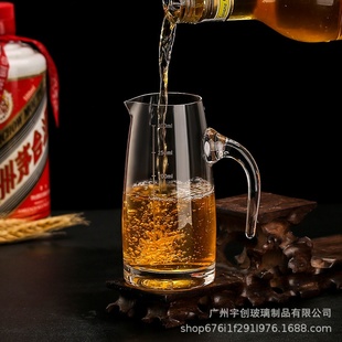 国潮风烈酒杯白酒酒器礼盒套装铅玻璃酒盅醒酒器小号小酒杯红酒杯