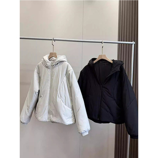 外套 宽松显瘦经典 LU连帽同款 高效保暖锁温加厚夹棉百搭棉服女冬季