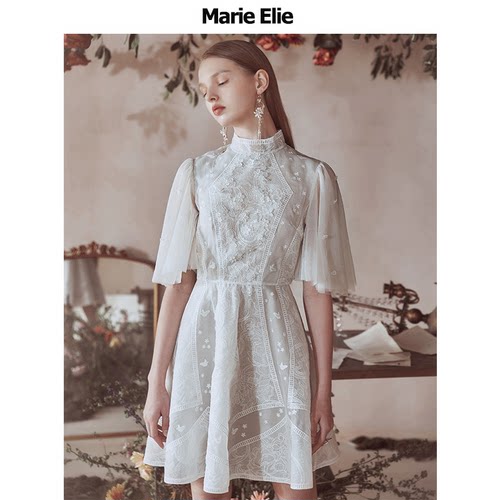 Marie Elie茵雾兮兮钉花连衣裙EAA12M10620