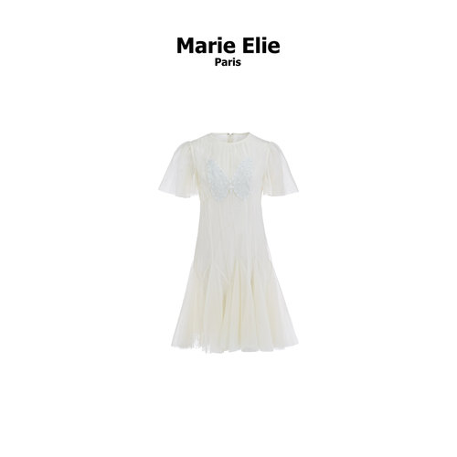 Marie Elie蝶纱蔓涟连衣裙ETAD21M17820